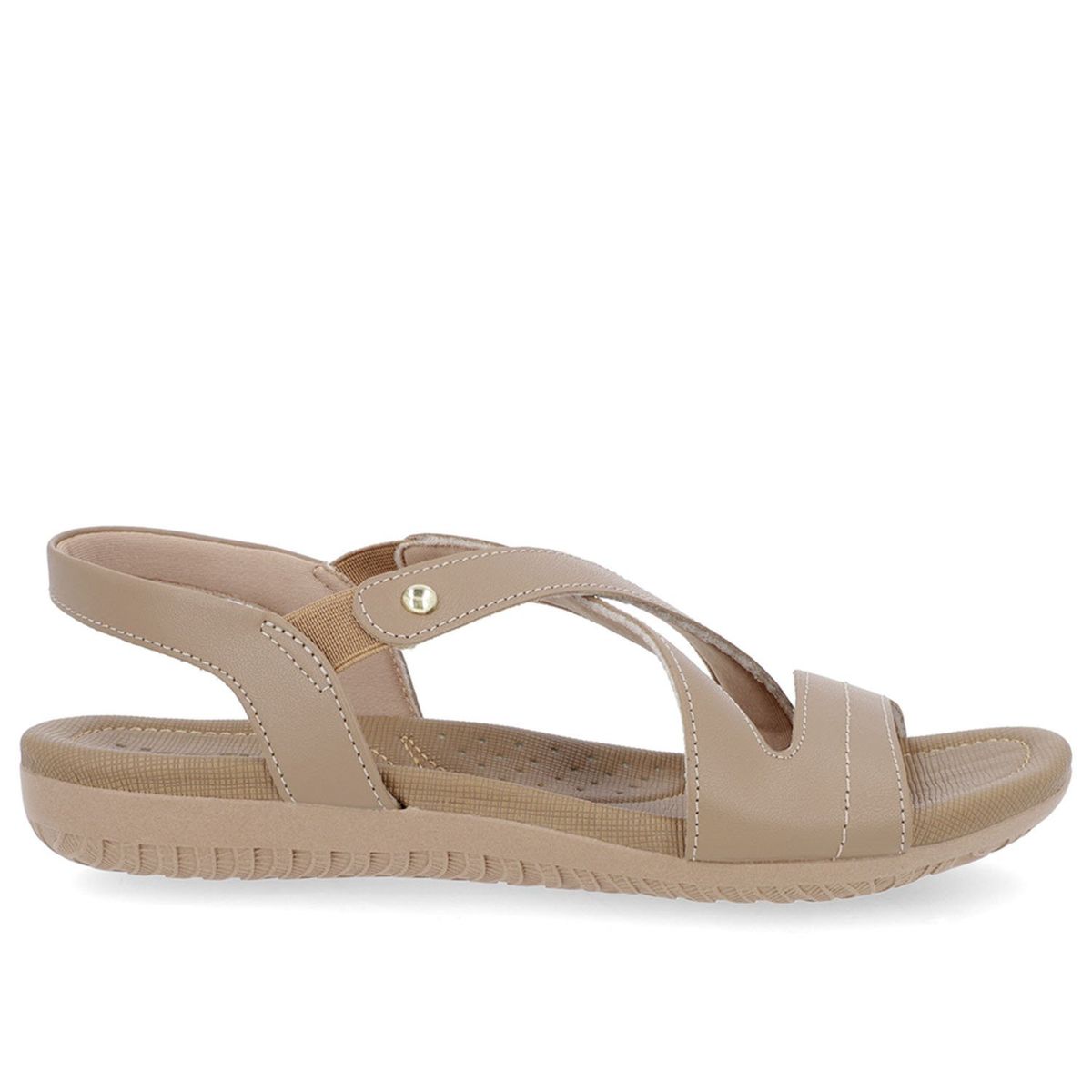 USAFLEX - Sandalia Mujer Cuero Café Usaflex