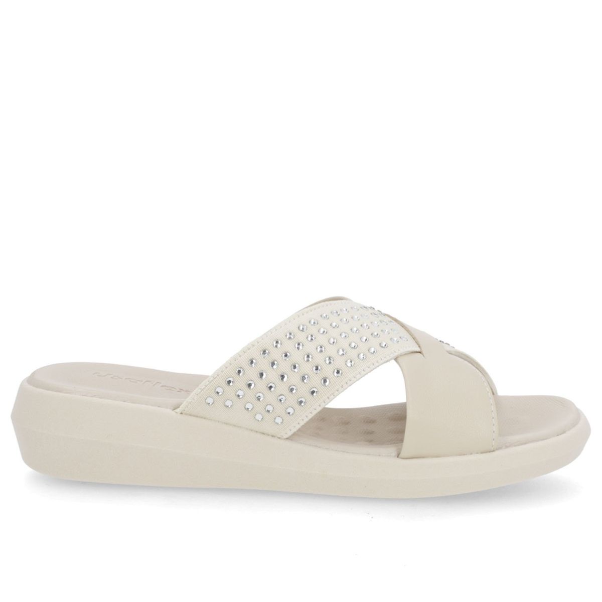 USAFLEX - Sandalia Mujer Cuero Beige Usaflex