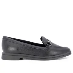 USAFLEX - Mocasín Mujer Cuero Negro