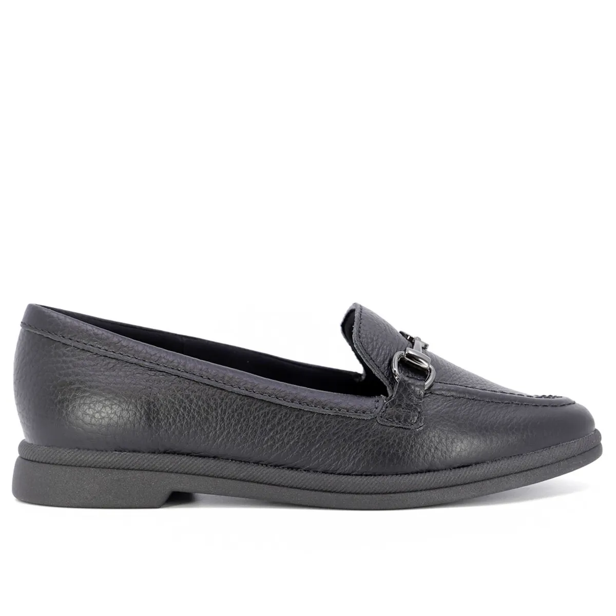USAFLEX - Mocasín Mujer Cuero Negro Usaflex