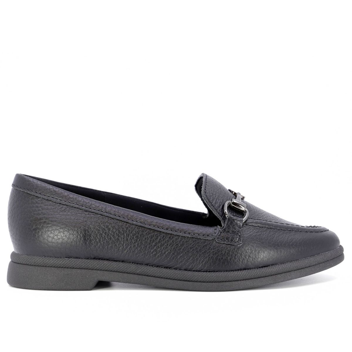 USAFLEX - Mocasín Mujer Cuero Negro Usaflex