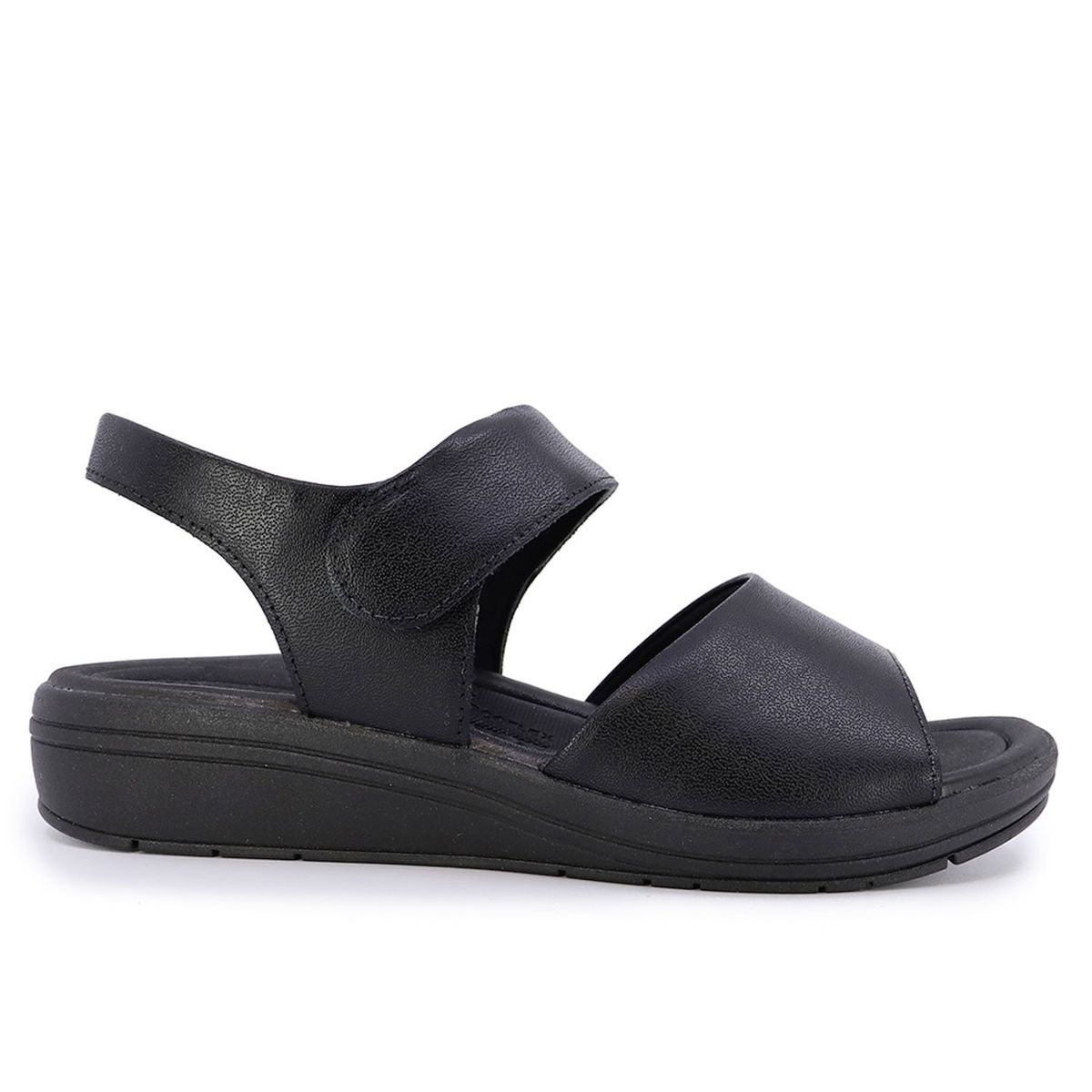 USAFLEX - Sandalia Mujer Cuero Negro Usaflex