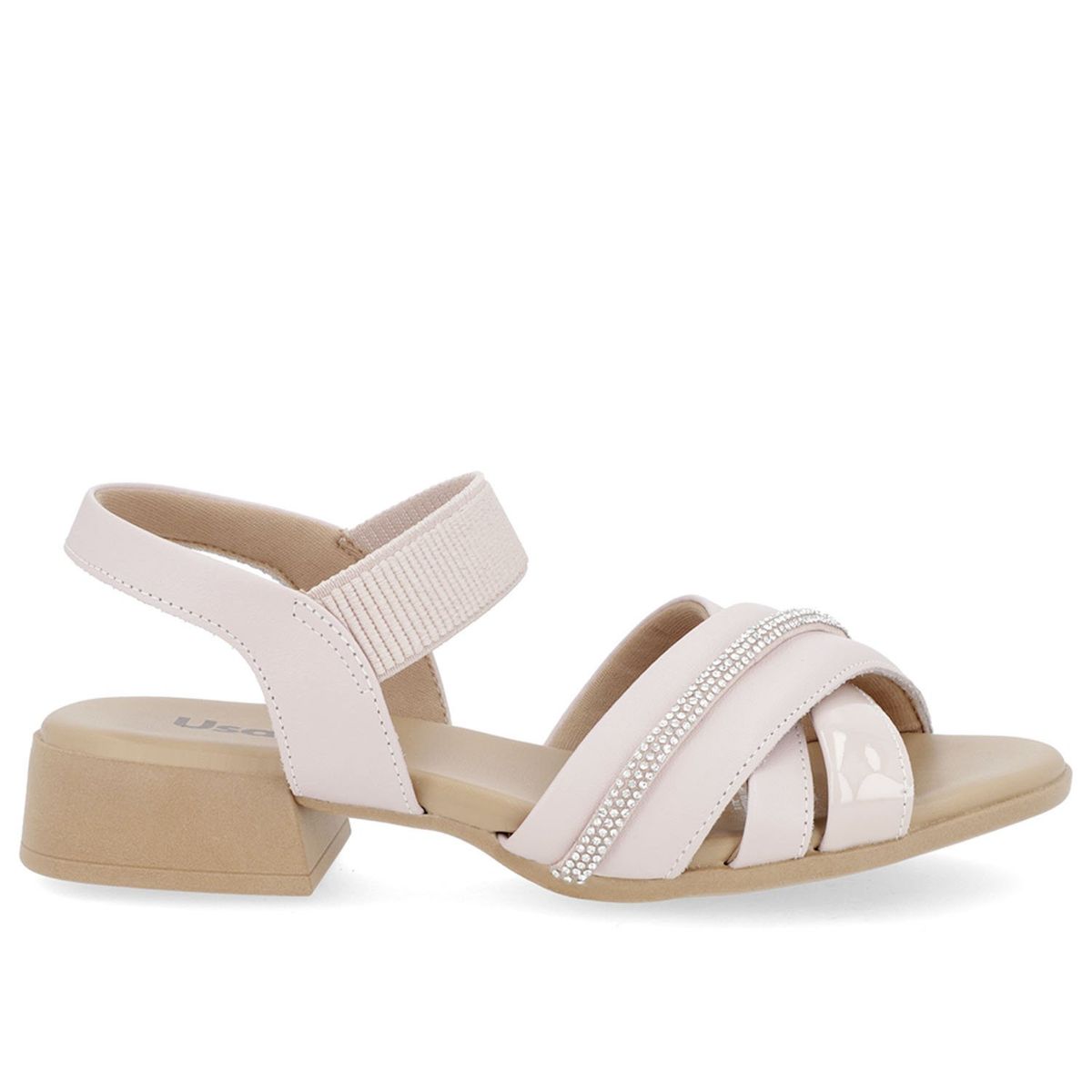 USAFLEX - Sandalia Mujer Cuero Rosado Usaflex