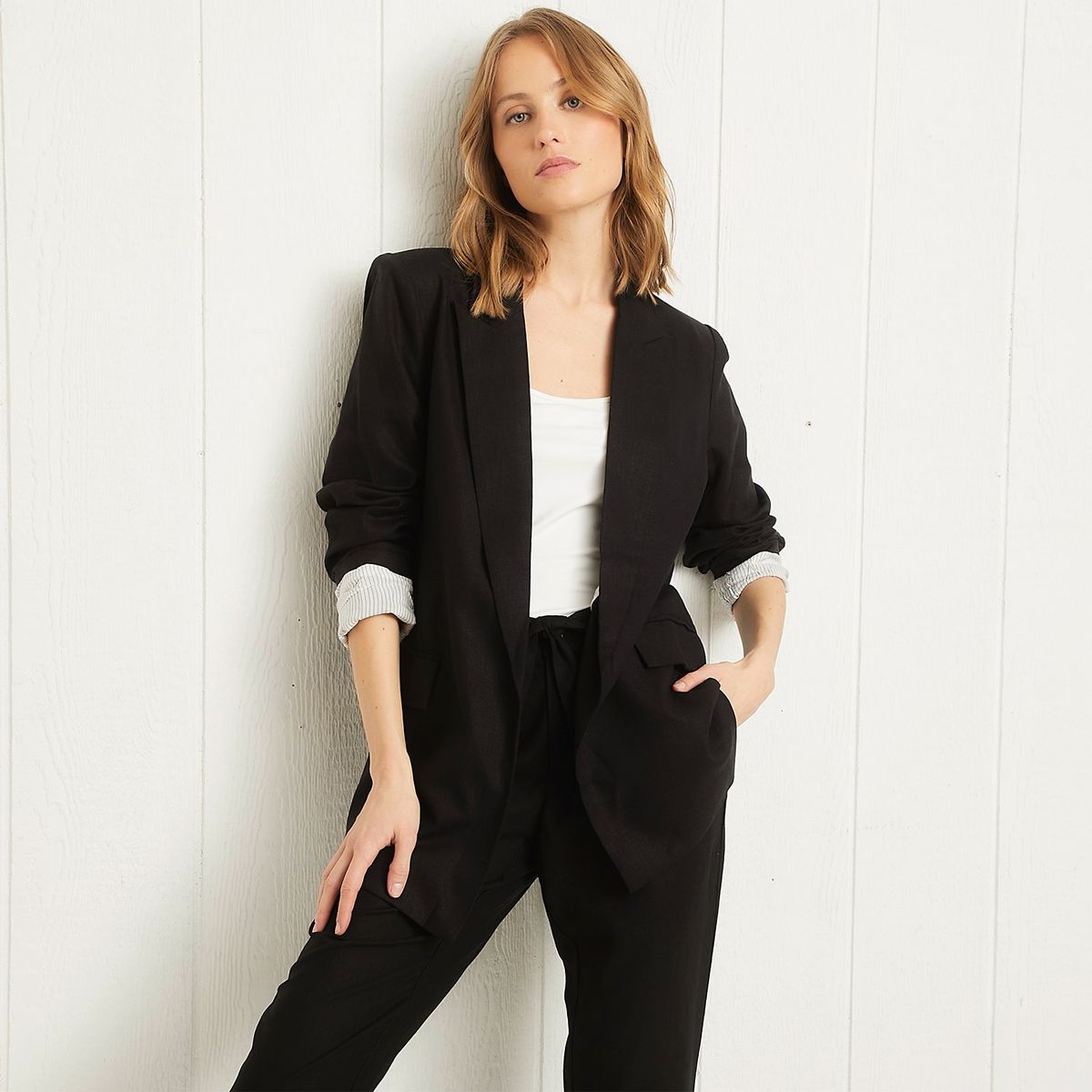 UNIVERSITY CLUB - Blazer Lino Mujer University Club