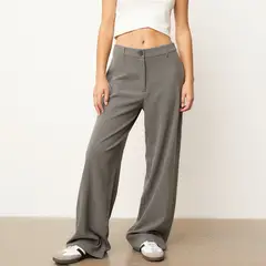 SYBILLA - Pantalón Wide Leg Tiro Alto Mujer Casual