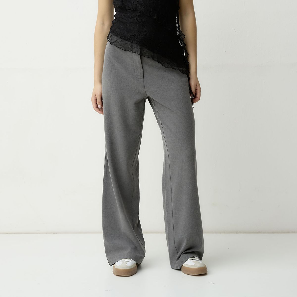 SYBILLA - Pantalón Flare Tiro Medio Mujer Sybilla