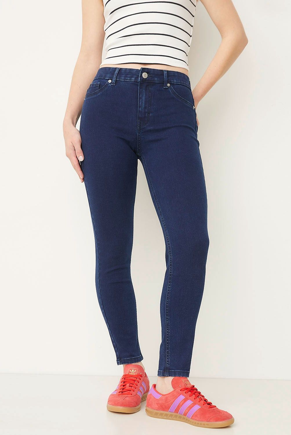 SYBILLA - Jeans Skinny Tiro Alto Mujer Sybilla