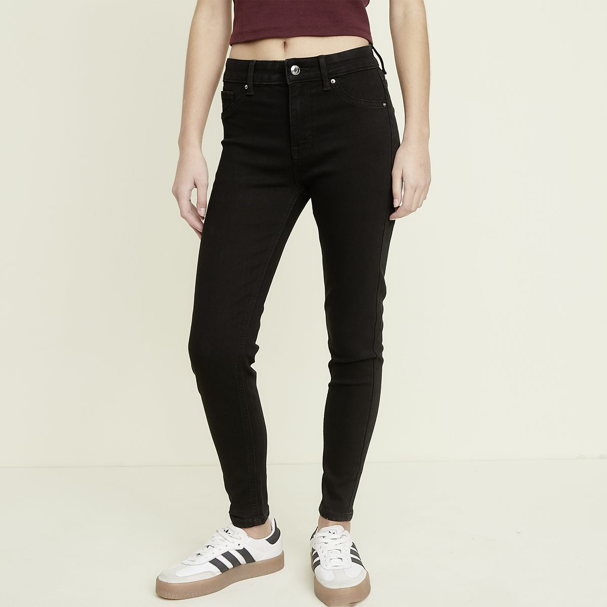 SYBILLA - Jeans Skinny Tiro Alto Mujer Sybilla