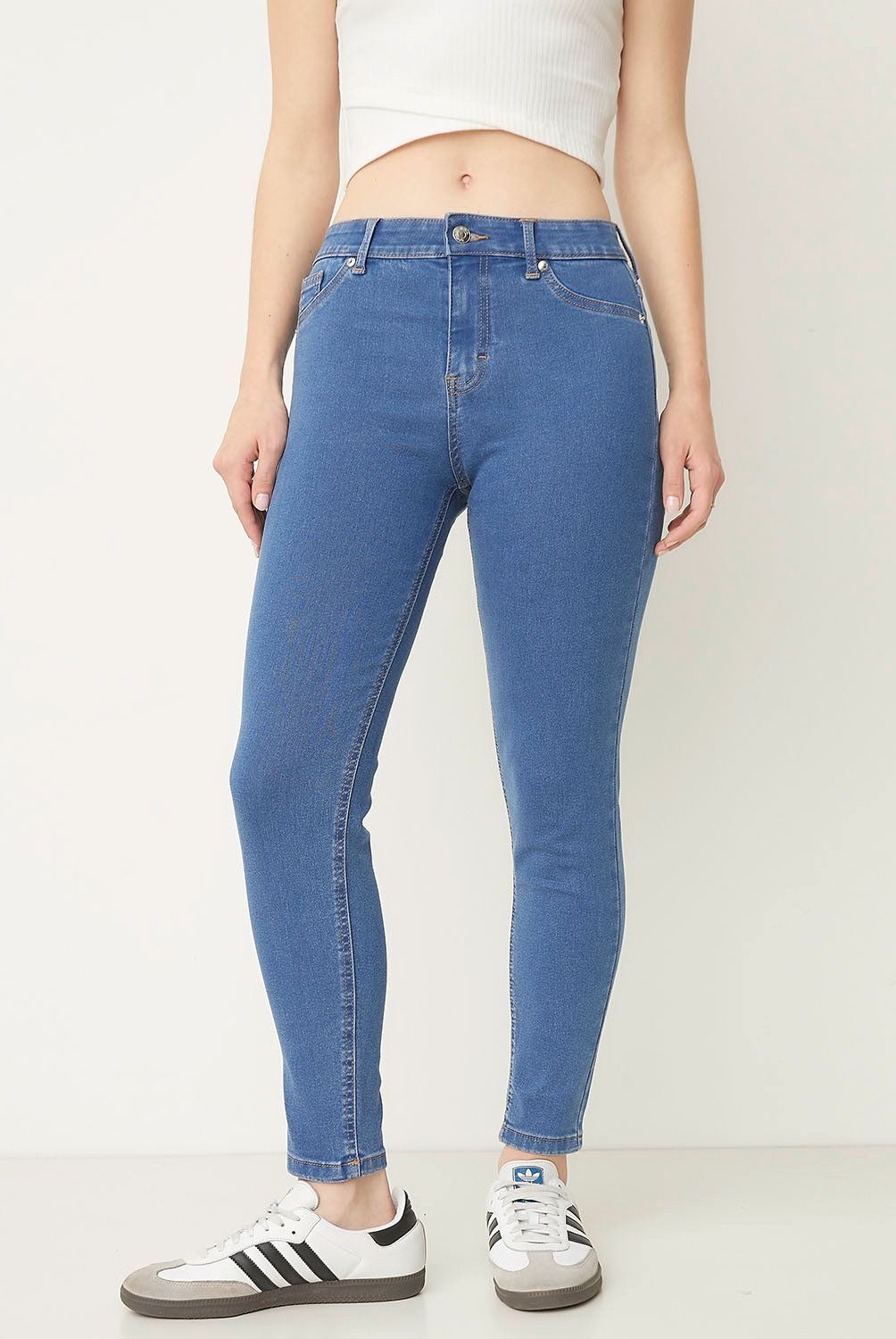 SYBILLA - Jeans Skinny Tiro Alto Mujer Sybilla