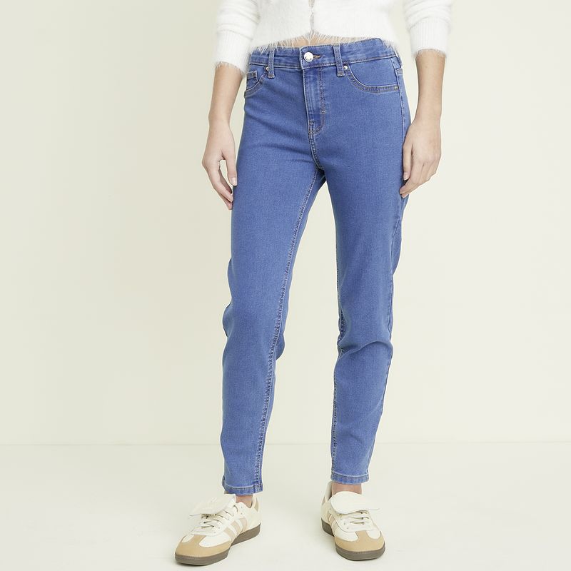 SYBILLA - Jeans Skinny Tiro Alto Mujer Sybilla
