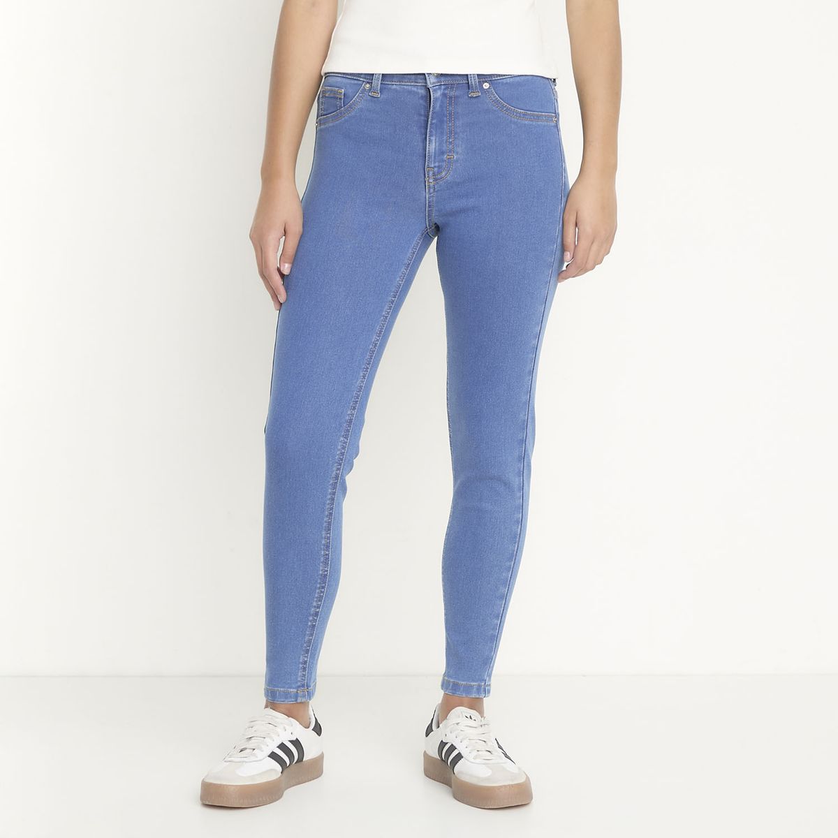 SYBILLA - Jeans Skinny Tiro Alto Mujer Sybilla