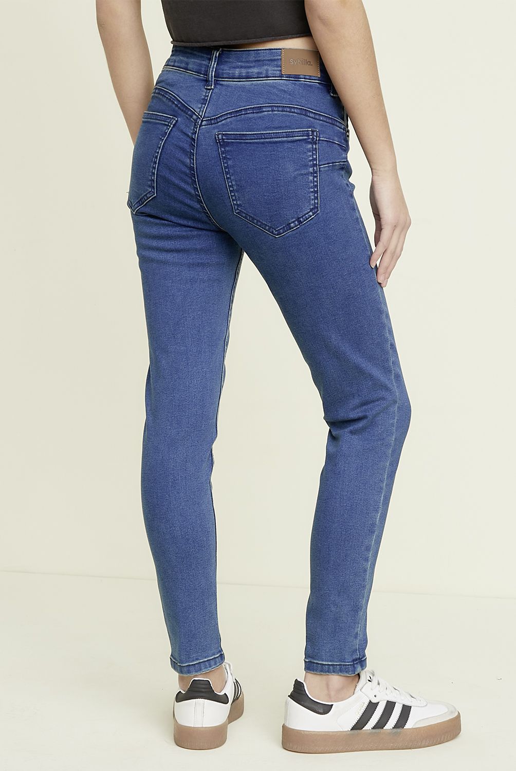 SYBILLA - Jeans Skinny Mujer Sybilla Tiro Alto Push Up