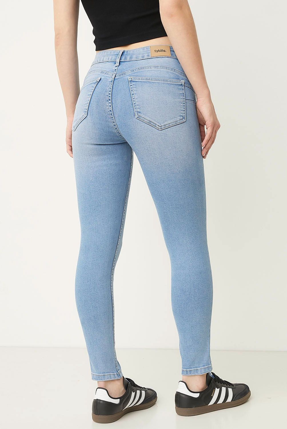 SYBILLA - Jeans Skinny Mujer Sybilla Tiro Alto Push Up