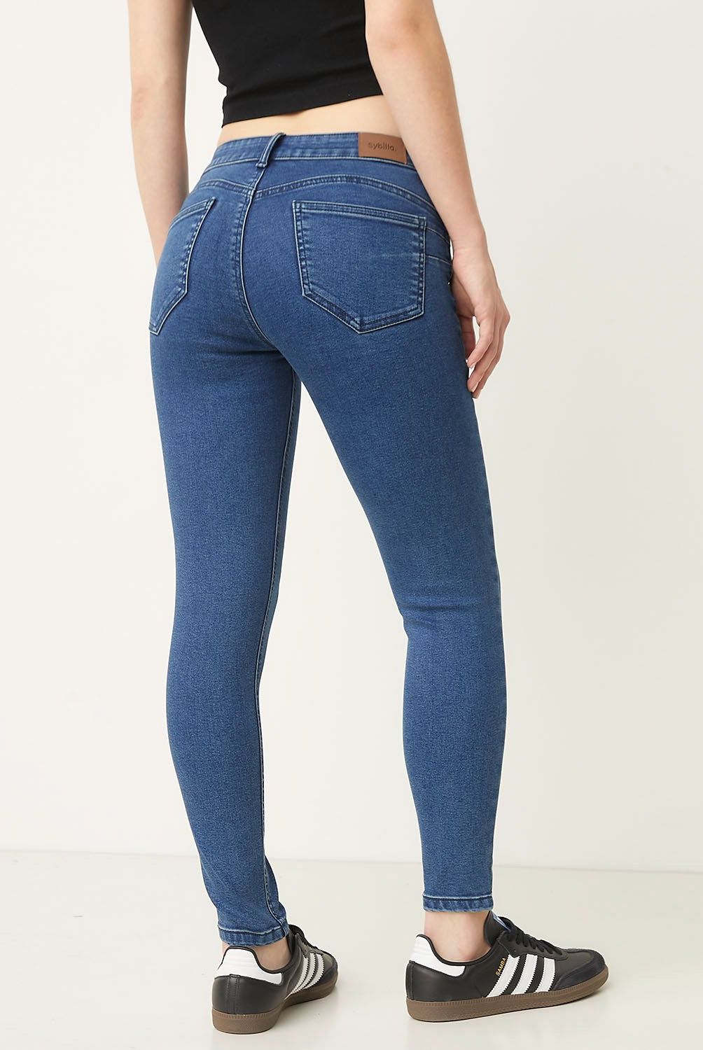 SYBILLA - Jeans Skinny Mujer Sybilla Tiro Alto Push Up