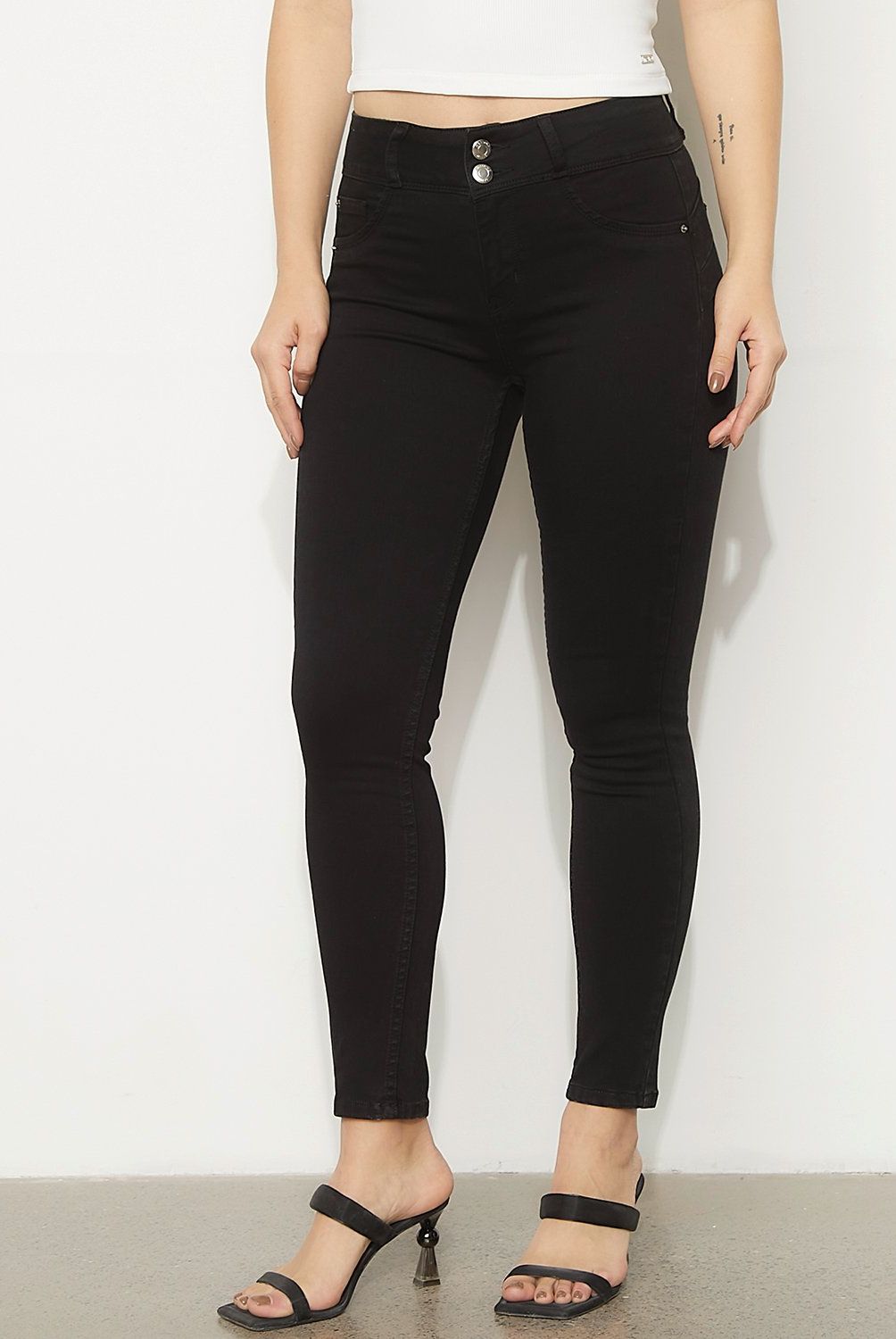 MOSSIMO - Jeans Skinny Tiro Medio Mujer Mossimo