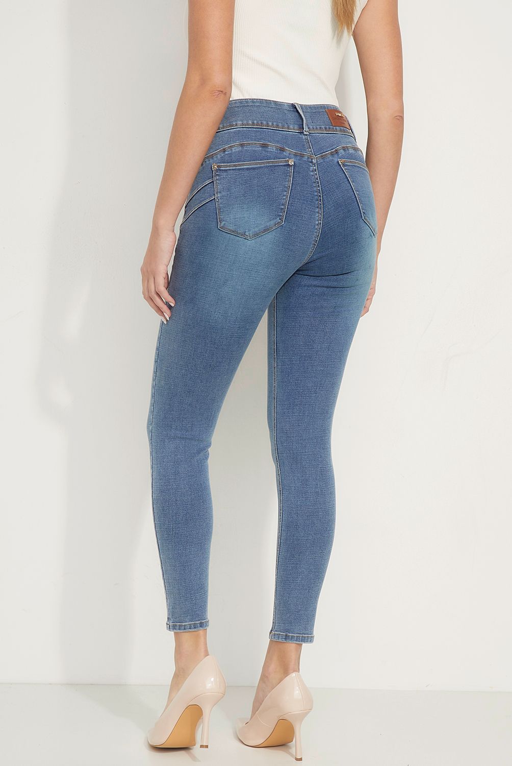 MOSSIMO - Jeans Skinny Tiro Medio Mujer Mossimo
