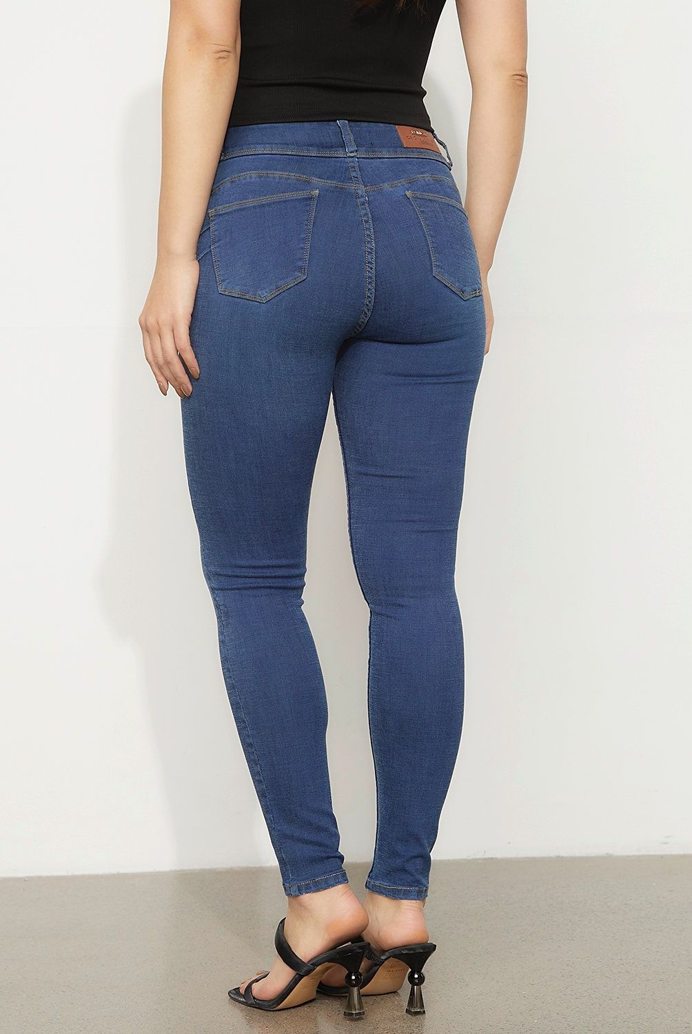 MOSSIMO - Jeans Skinny Tiro Medio Mujer Mossimo