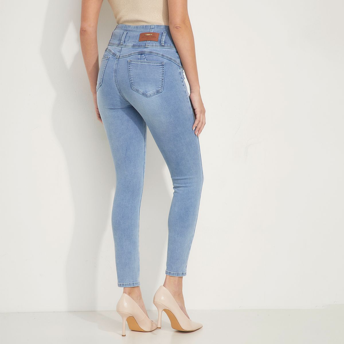 MOSSIMO - Jeans Skinny Push Up Tiro Medio Mujer Mossimo