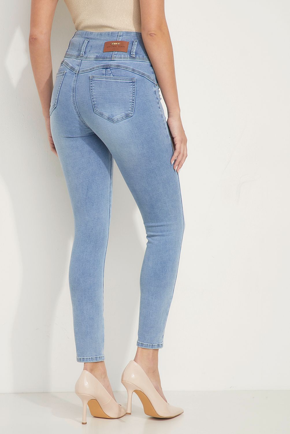 MOSSIMO - Jeans Skinny Push Up Tiro Medio Mujer Mossimo