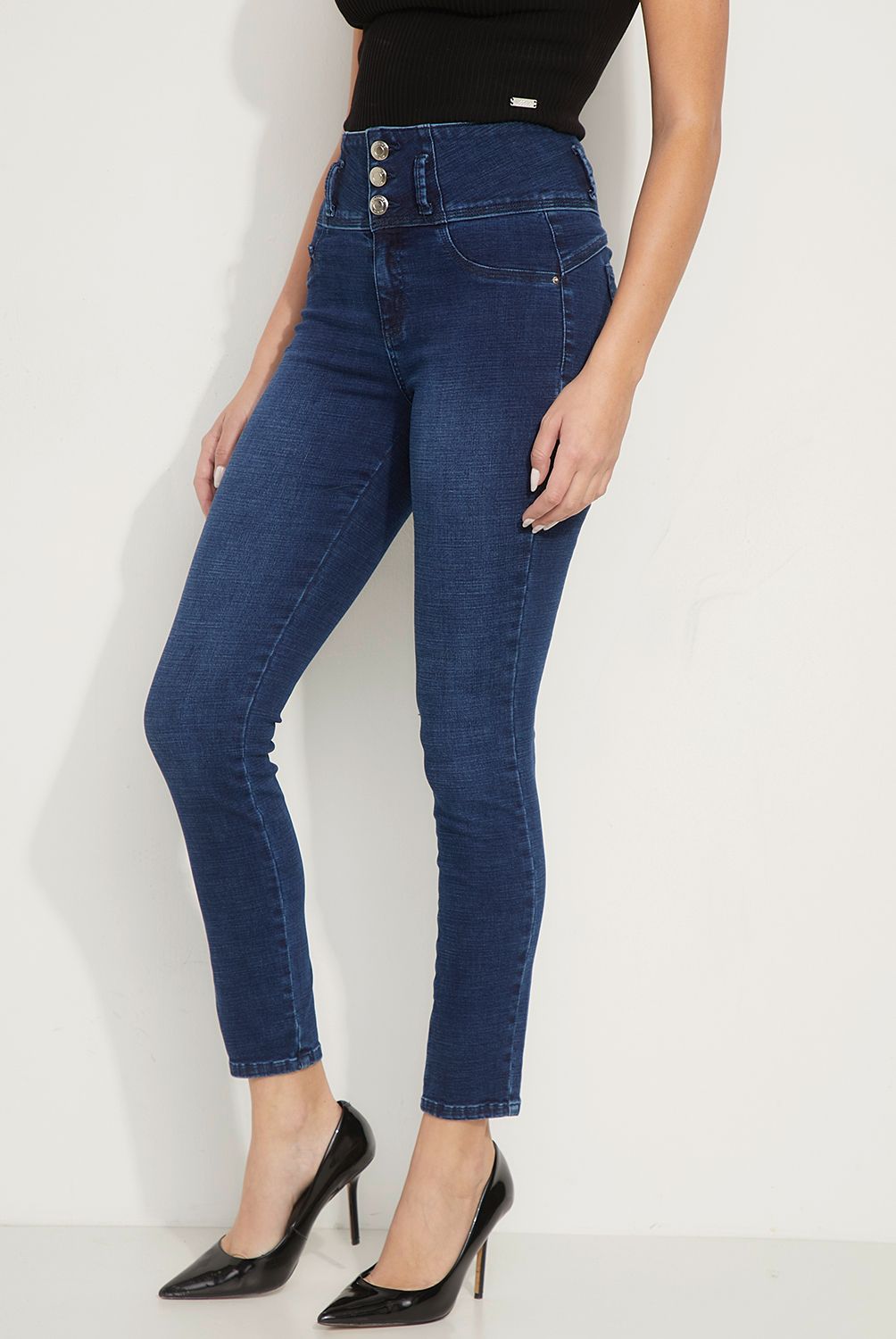 MOSSIMO - Jeans Skinny Push Up Tiro Medio Mujer Mossimo
