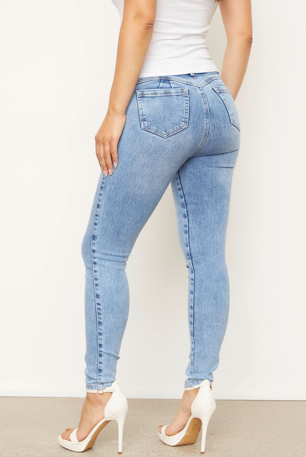 MOSSIMO - Jeans Tiro Medio Mujer Mossimo