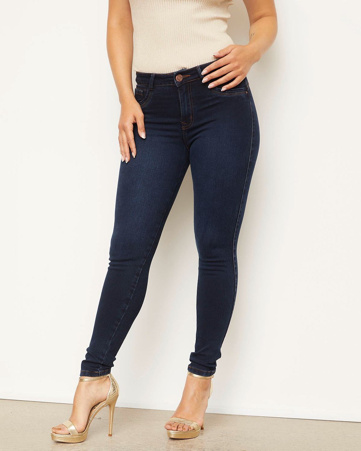 MOSSIMO Jeans Tiro Medio Mujer Mossimo