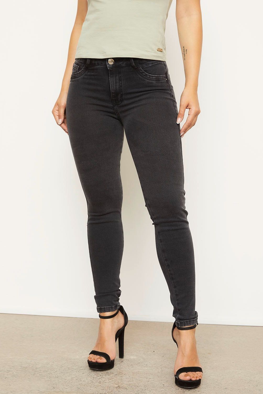 MOSSIMO - Jeans Tiro Medio Mujer Mossimo