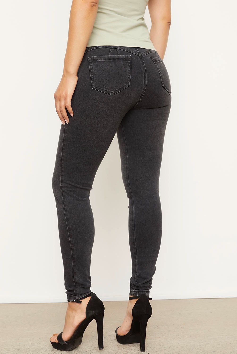 MOSSIMO - Jeans Tiro Medio Mujer Mossimo