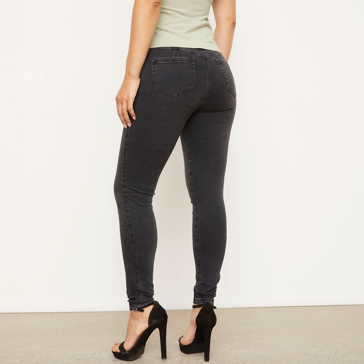 MOSSIMO - Jeans Skinny Tiro Medio Mujer Mossimo