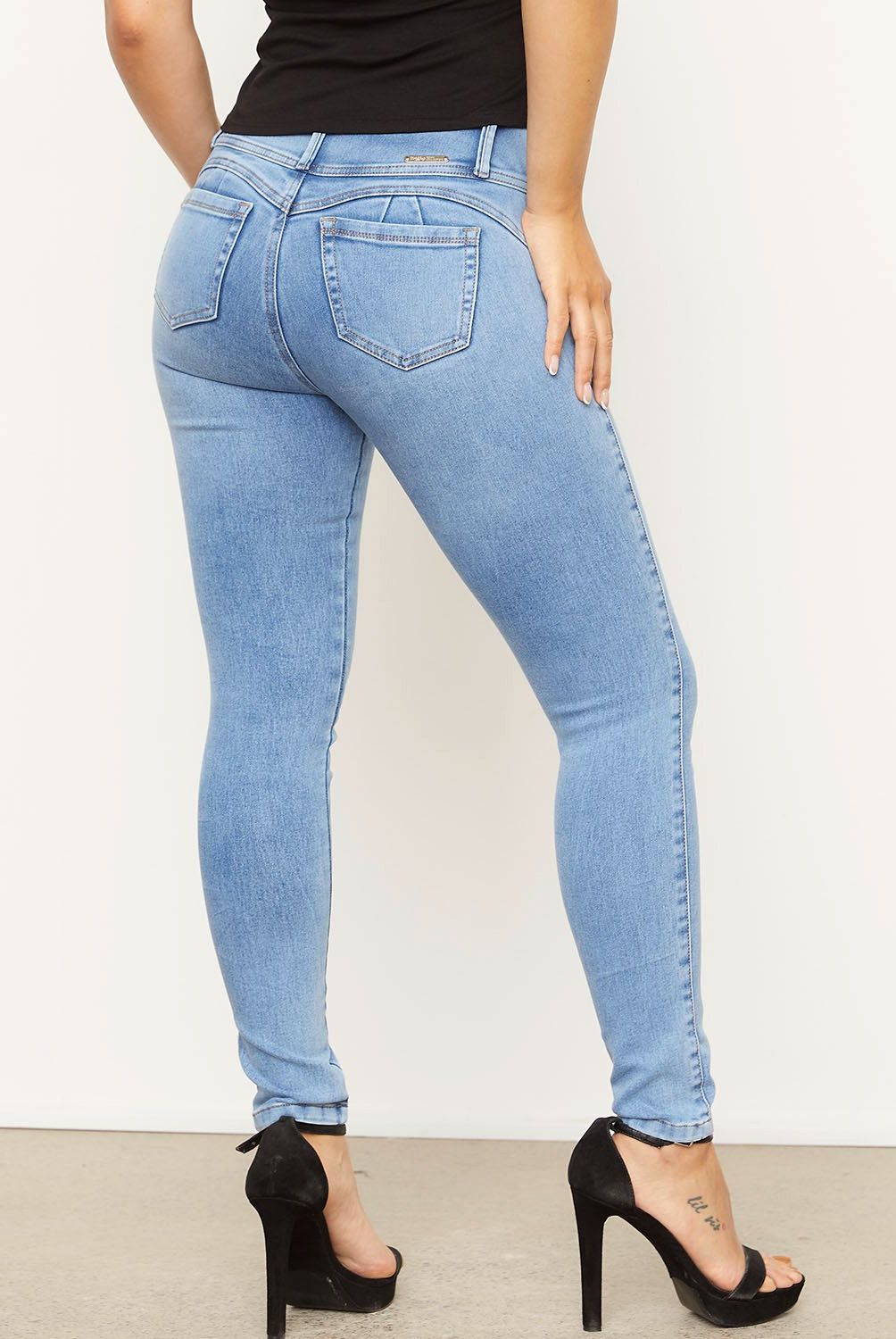 MOSSIMO - Jeans Tiro Medio Mujer Mossimo