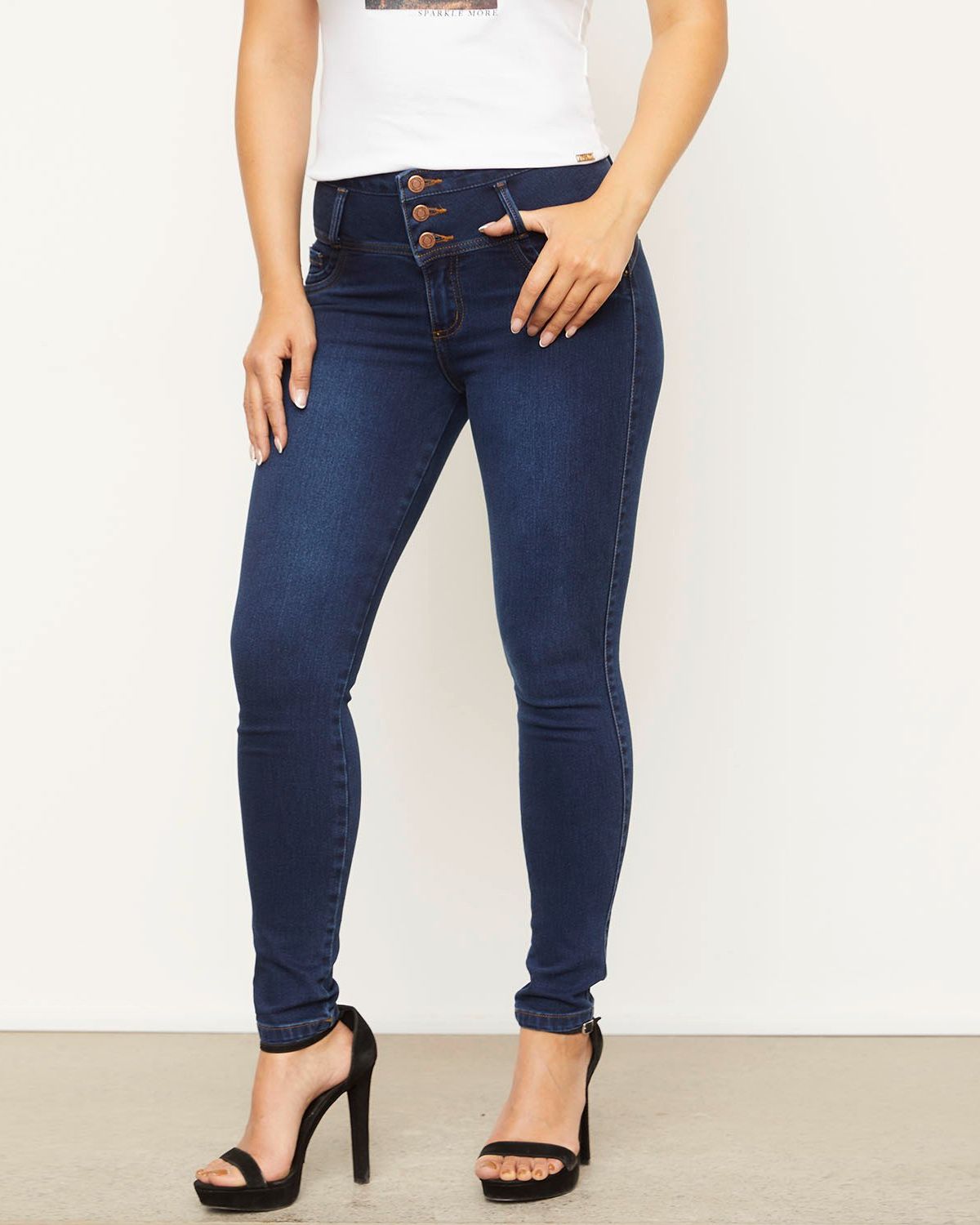 MOSSIMO Jeans Tiro Medio Mujer Mossimo
