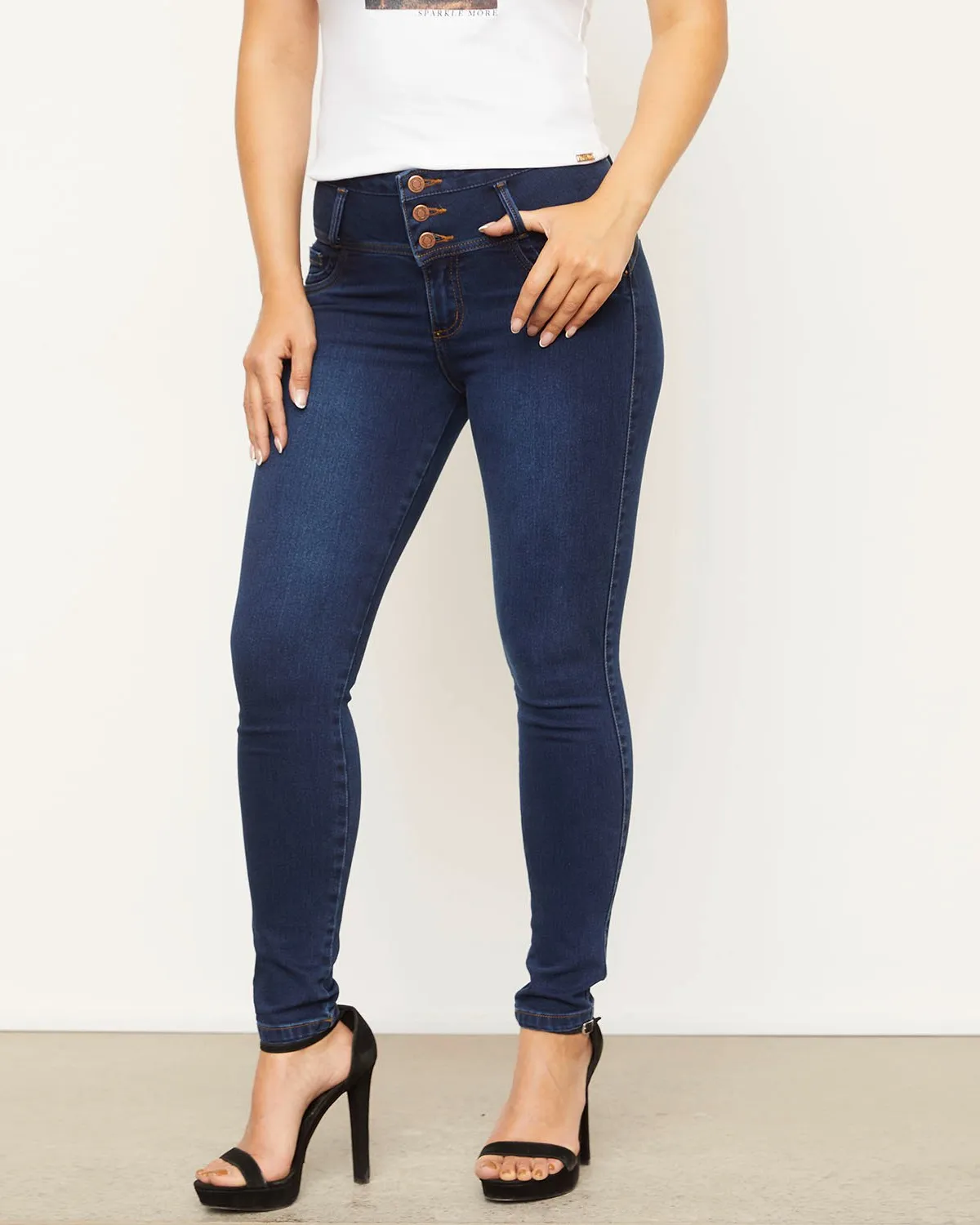 MOSSIMO Jeans Tiro Medio Mujer Mossimo
