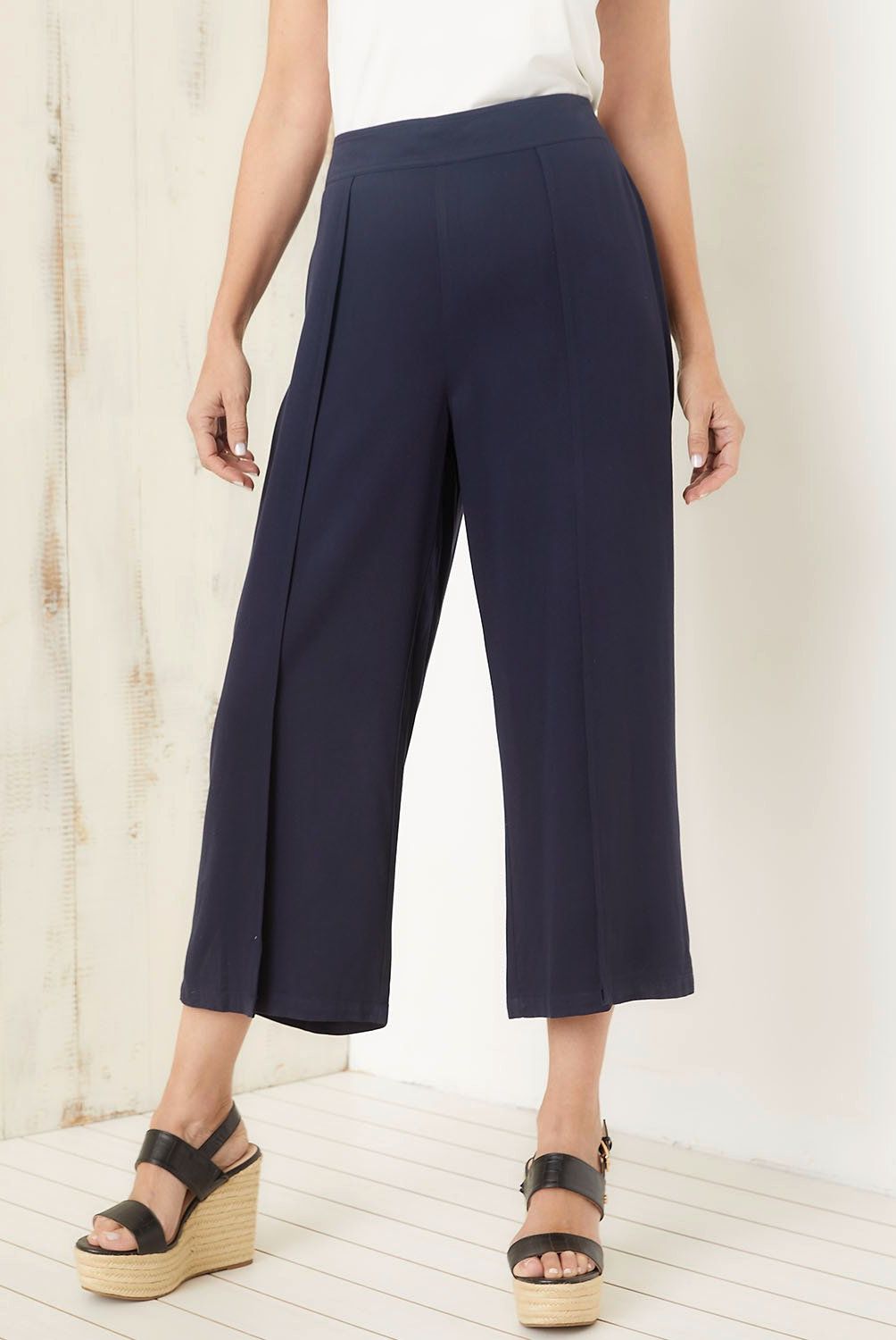 S COCCI - Pantalón Wide Leg Tiro Alto Mujer S Cocci