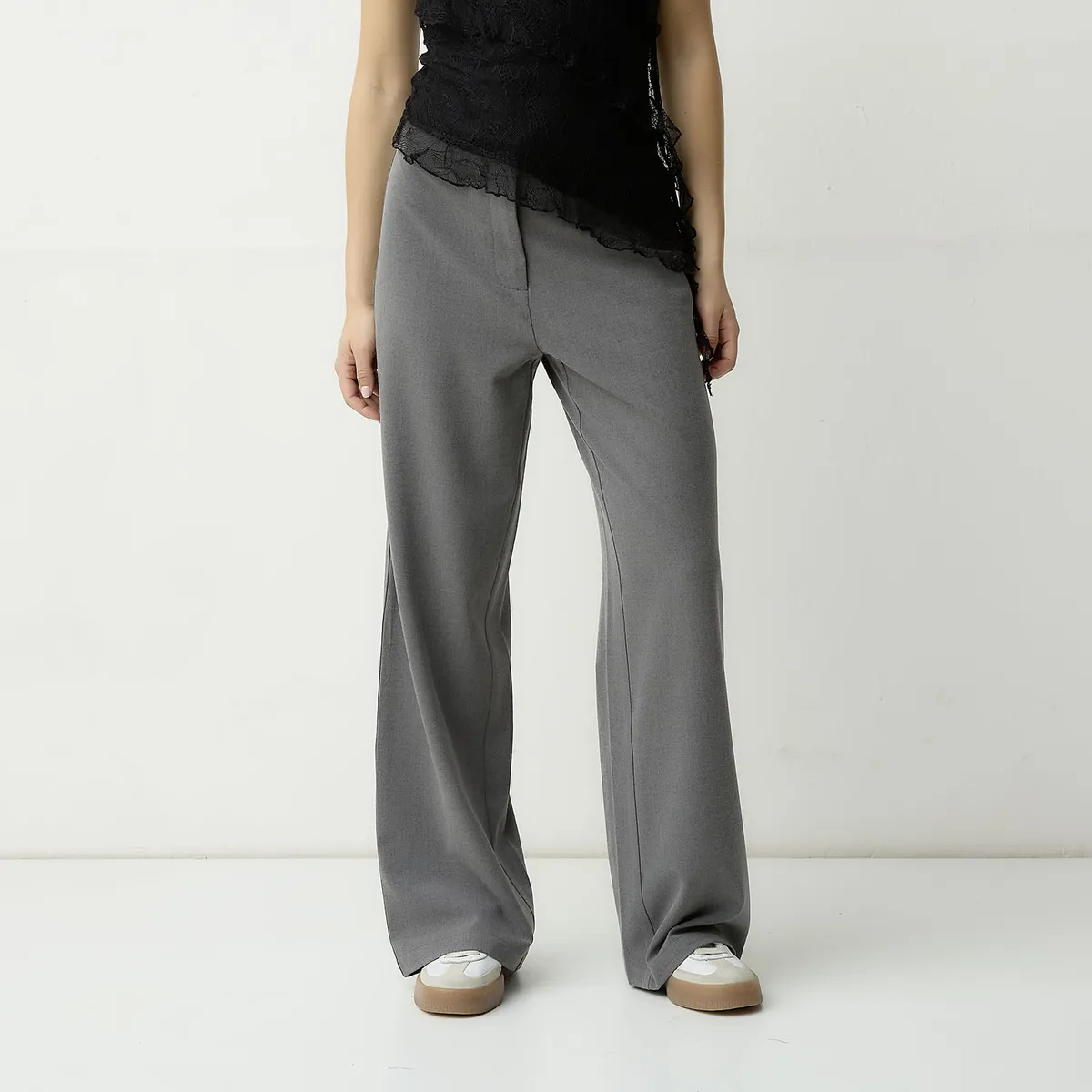 SYBILLA - Pantalón Flare Tiro Medio Mujer Sybilla