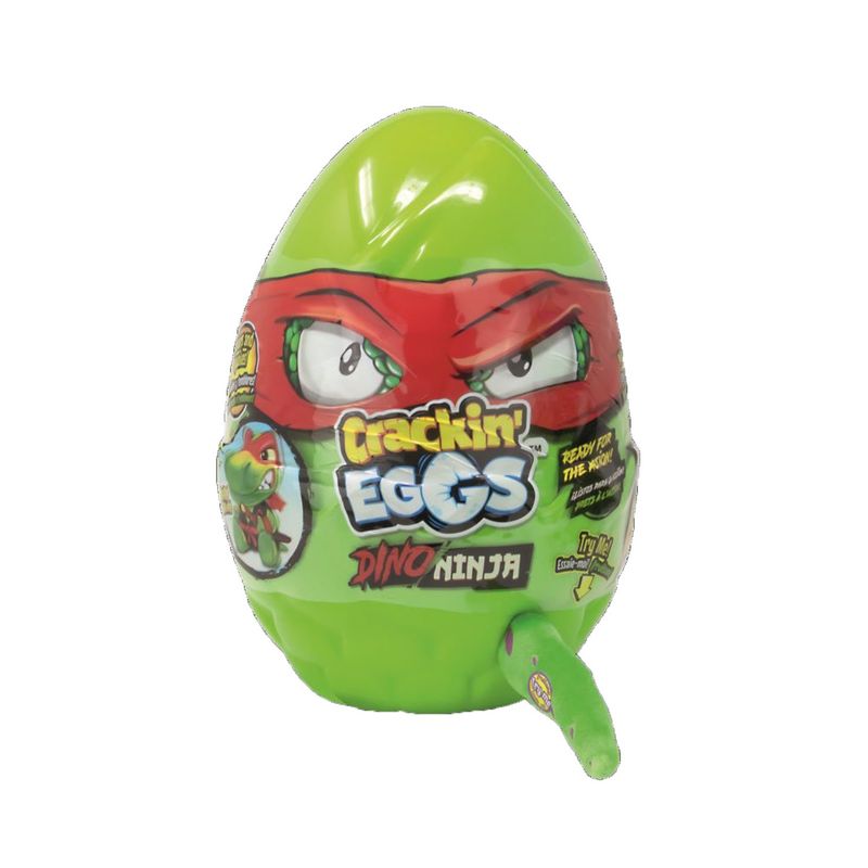 CRAKIN EGGS - Peluche Dino Ninja Interactivo Crakin Egg