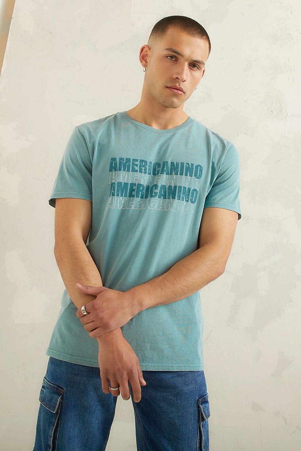 AMERICANINO - Polera Manga Corta Hombre Americanino