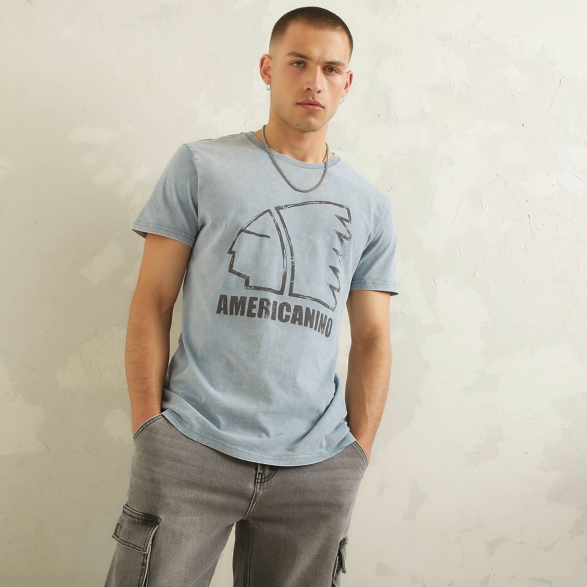 AMERICANINO - Polera Manga Corta Hombre Americanino