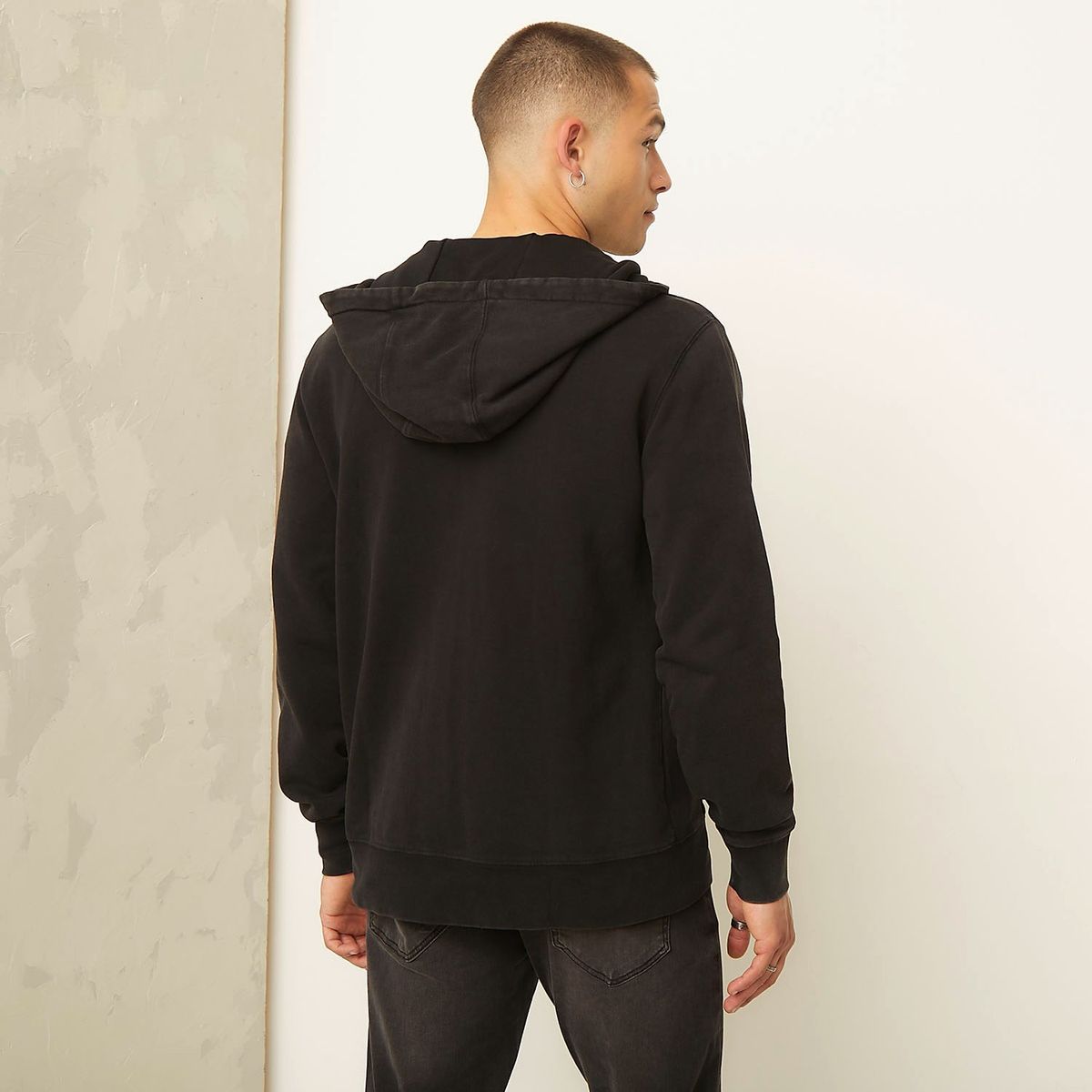 AMERICANINO - Polerón Full Zipper con Gorro Americanino Hombre Algodón