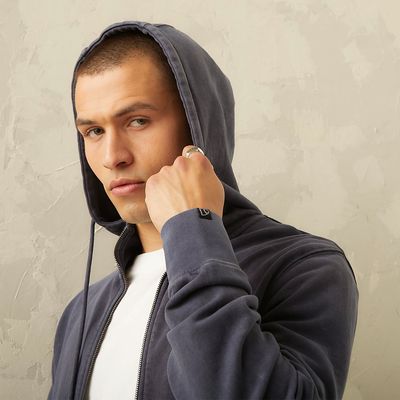 Imagen 2 del producto Polerón Full Zipper con Gorro Hombre Algodón