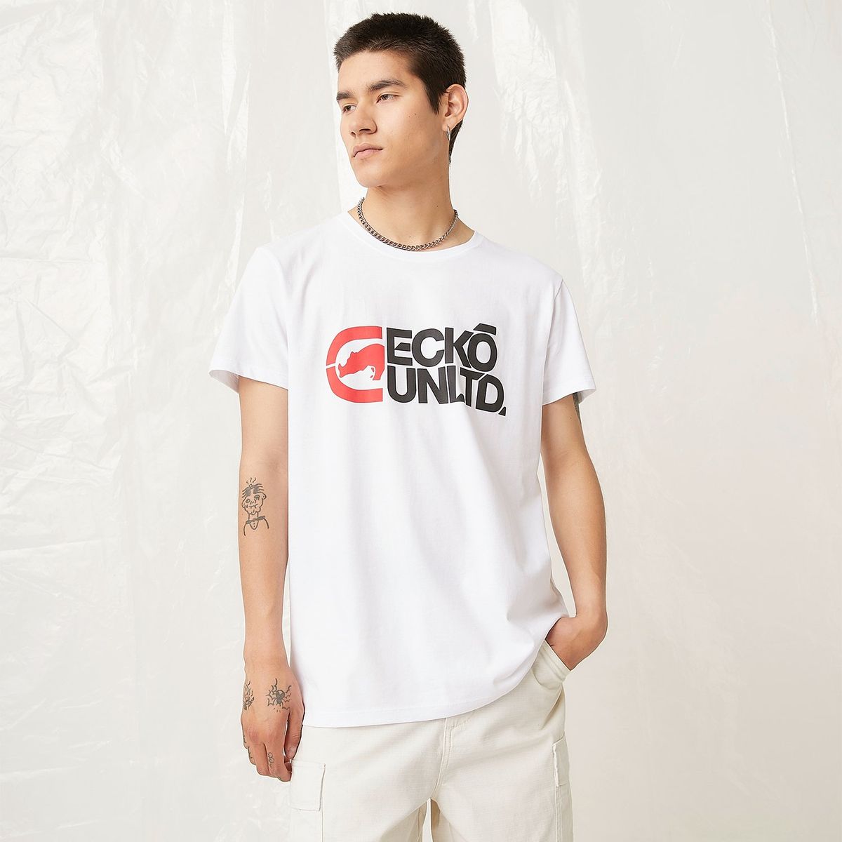 ECKO - Polera Ecko Hombre Manga Corta Algodón