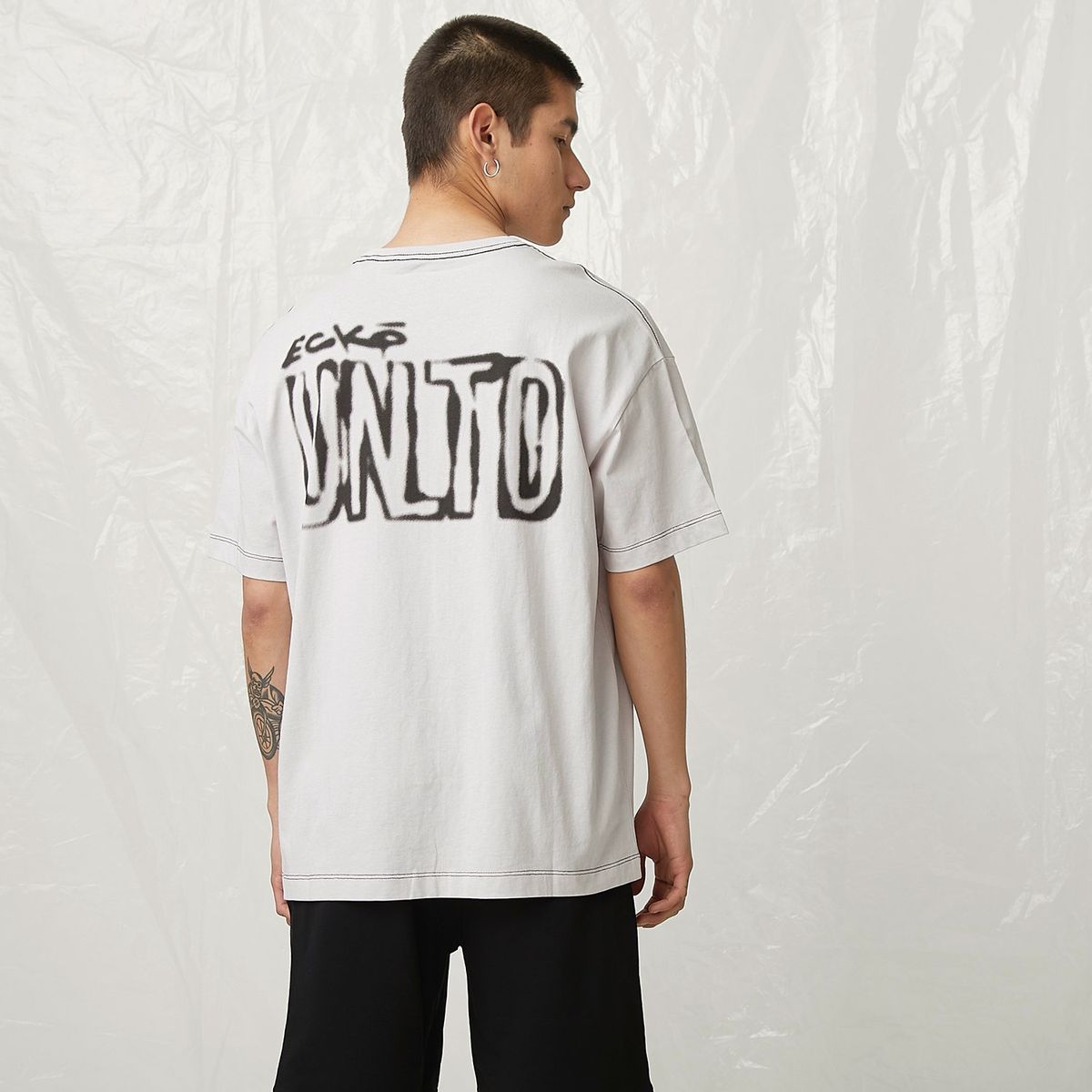 ECKO - Polera Manga Corta Algodón Oversize Hombre Ecko