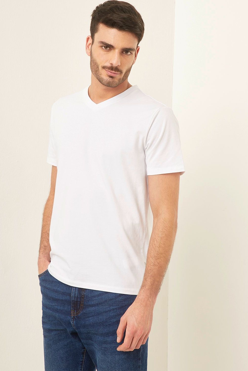 BASEMENT - Polera Manga Corta Algodón Regular Fit Hombre Basement