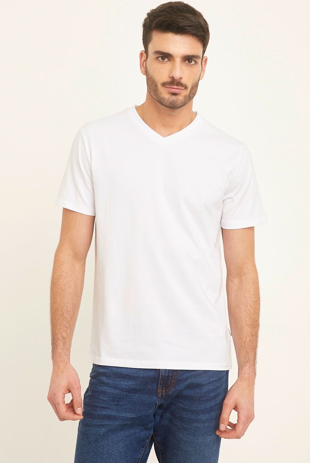 BASEMENT - Polera Manga Corta Algodón Regular Fit Hombre Basement