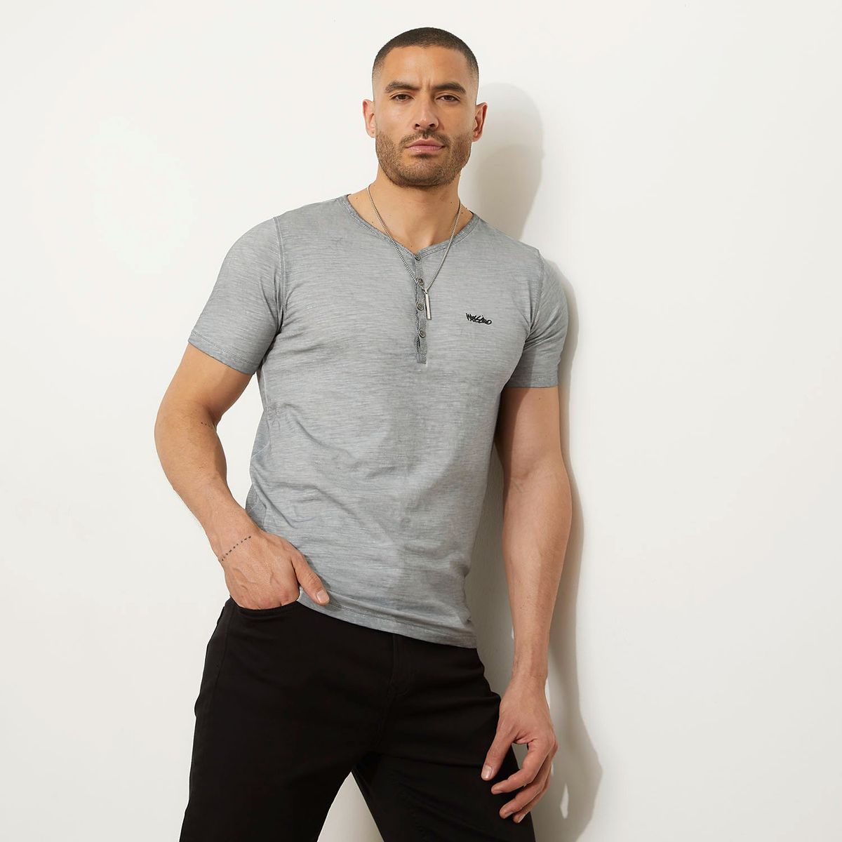 MOSSIMO - Polera Mossimo Manga Corta Casual para Hombre