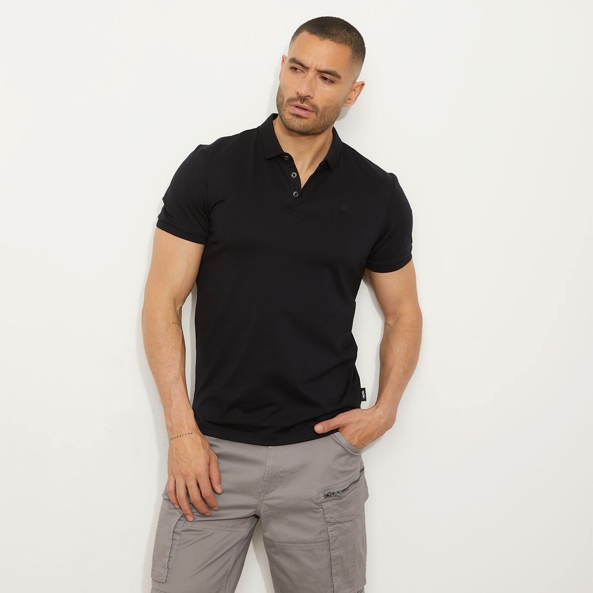 MOSSIMO - Polera Pique Manga Corta Algodón Hombre Mossimo