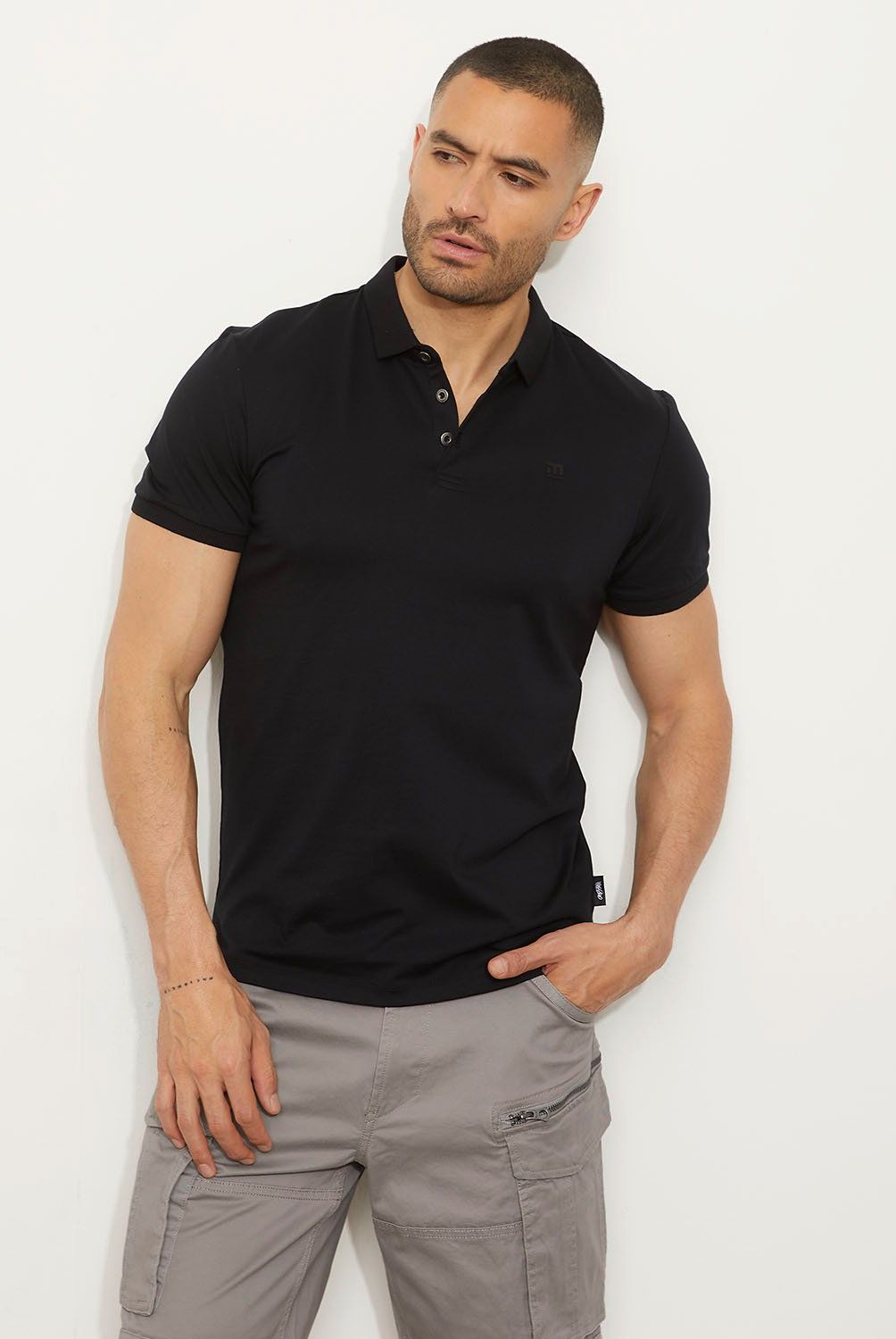 MOSSIMO - Polera Pique Manga Corta Algodón Hombre Mossimo