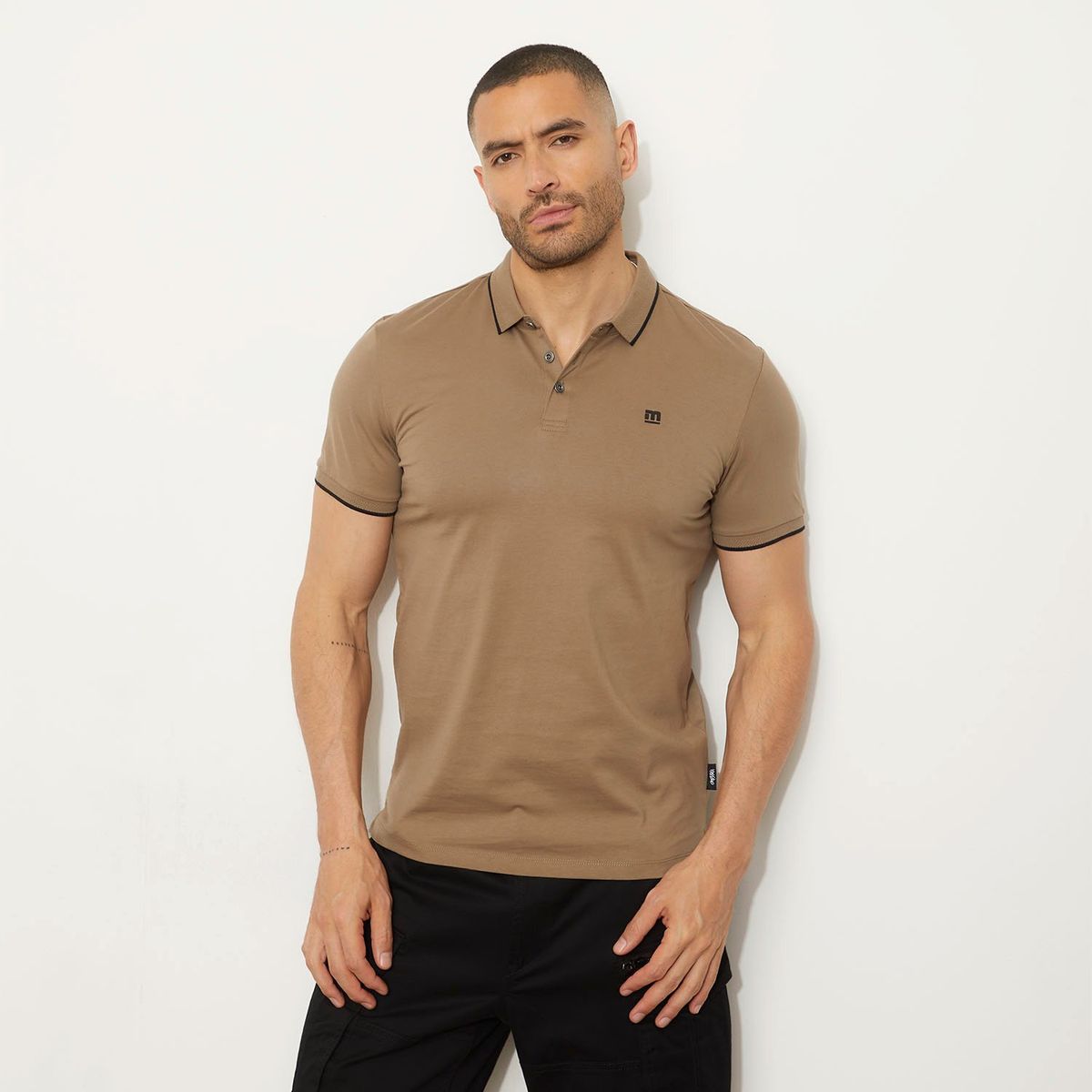 MOSSIMO - Polera Pique Manga Corta Algodón Hombre Mossimo