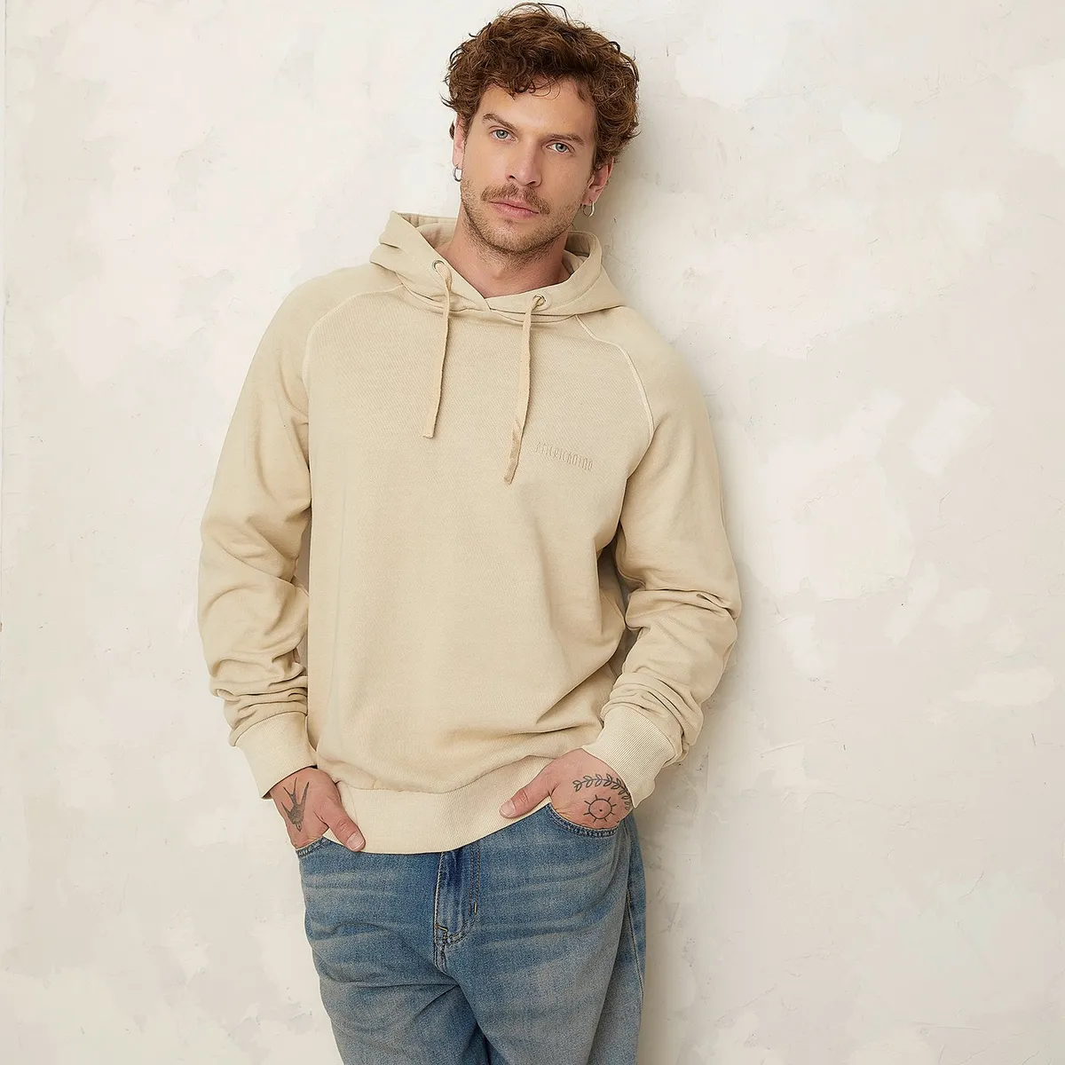 AMERICANINO - Polerón Hoodie Loose fit Hombre Americanino