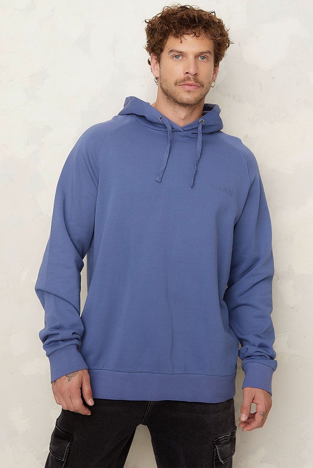 AMERICANINO - Polerón Hoodie Loose fit Hombre Americanino
