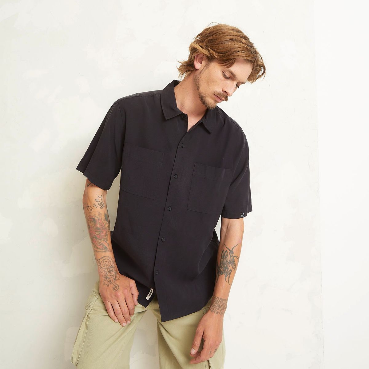 AMERICANINO - Camisa Manga Corta Hombre Americanino